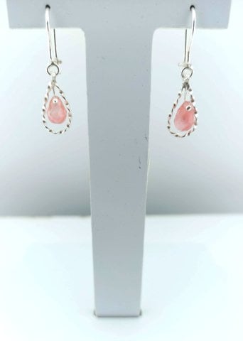 925 Ayar Özel Tasarım Damla Sallantılı Gümüş Küpe