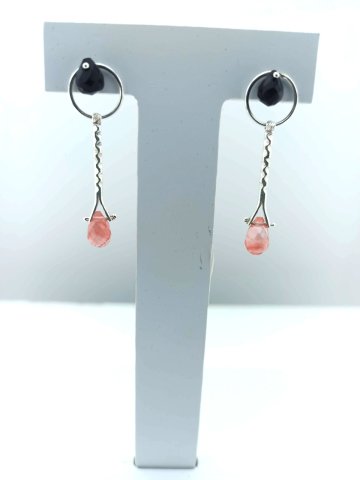 925 ayar Özel Tasarım Sallantılı Gümüş Küpe