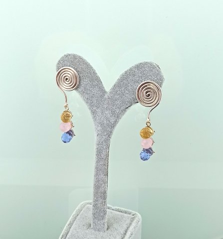 925 Ayar Özel Tasarım Sallantılı Gümüş Küpe