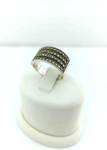 925 Ayar Markazit Taşlı Gümüş Yüzük