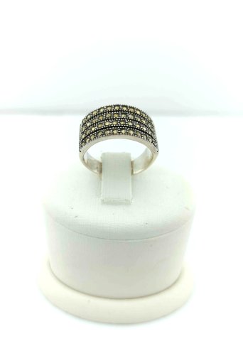 925 Ayar Markazit Taşlı Gümüş Yüzük