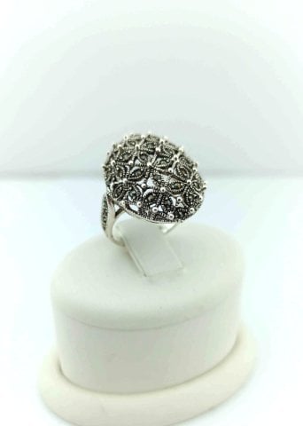 925 Ayar Markazit Taşlı Gümüş Yüzük