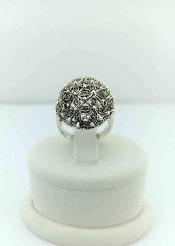 925 Ayar Markazit Taşlı Gümüş Yüzük