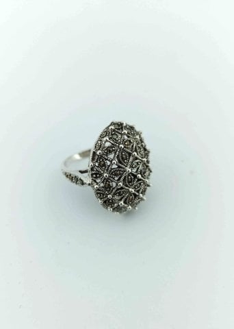 925 Ayar Markazit Taşlı Gümüş Yüzük