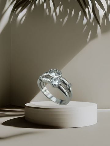 925 Ayar Zirkon Taşlı Gümüş Yüzük