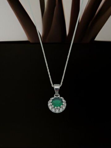 925 Ayar Zirkon Taşlı Gümüş Set
