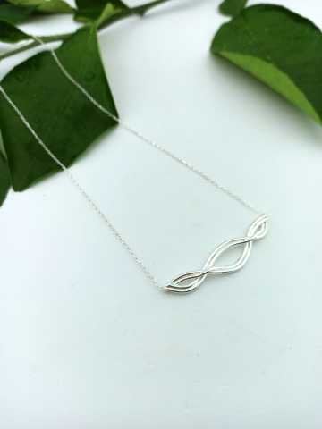 925 Ayar Özel Tasarım Adana Kalın Burma Gümüş Kolye