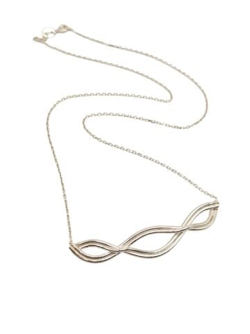 925 Ayar Özel Tasarım Adana Kalın Burma Gümüş Kolye