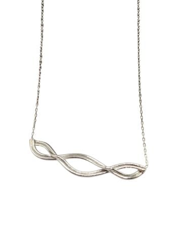 925 Ayar Özel Tasarım Adana Kalın Burma Gümüş Kolye