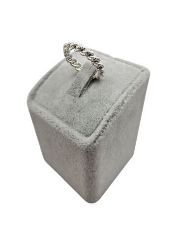 925 Ayar Adana  yılan örgü gümüş burma yüzük