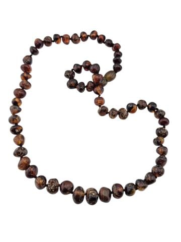 Doğal taşlı kehribar kolye