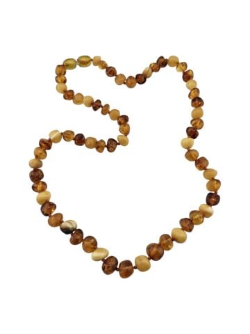 Doğal taşlı kehribar kolye