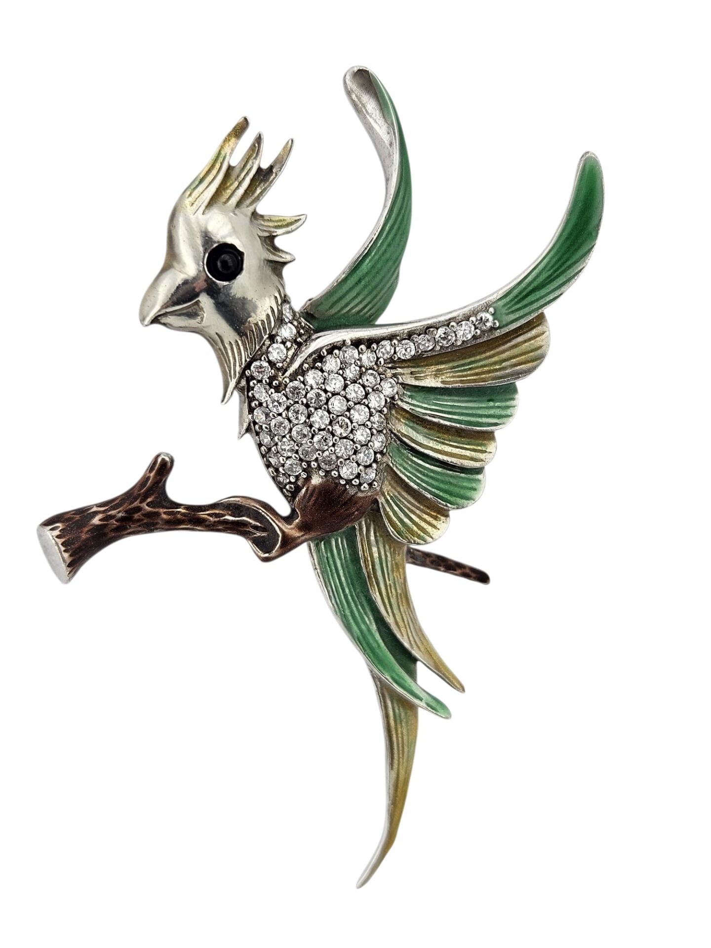 925 ayar gümüş broş