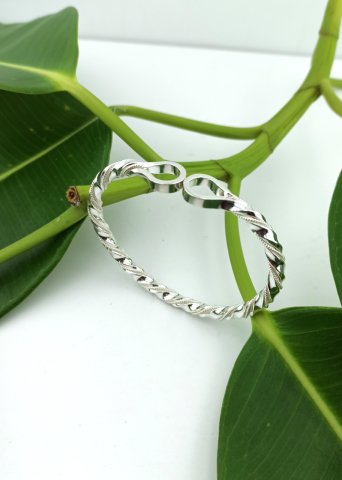 925 Ayar Kıvrım Telli Adana İlme Baş Burma Bilezik