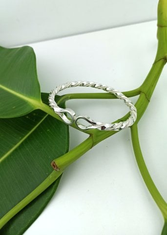 925 Ayar Kıvrım Telli Adana İlme Baş Burma Bilezik