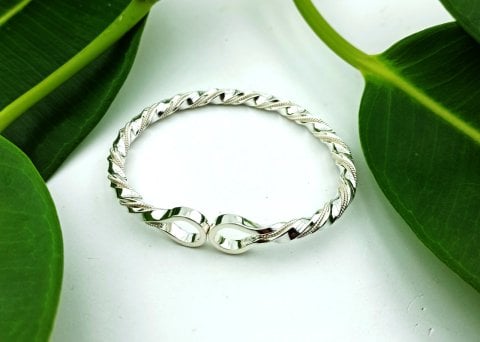 925 Ayar Kıvrım Telli Adana İlme Baş Burma Bilezik