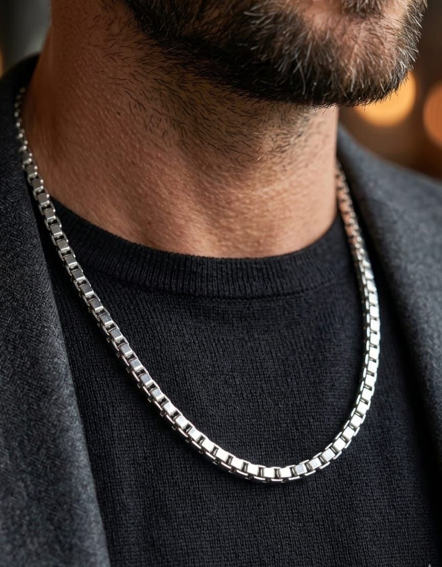 925 Ayar Gümüş Unisex Kolye  Zinciri