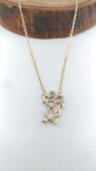 925 Ayar Zirkon Taşlı Gümüş Kolye