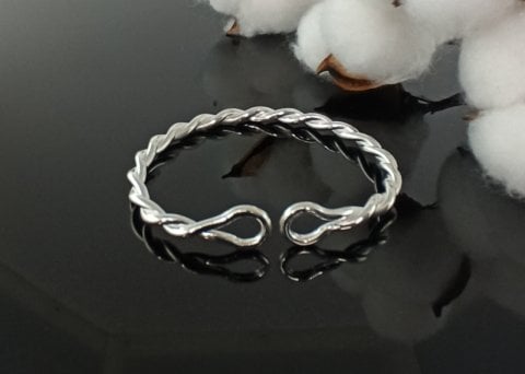 925 Ayar İlme Baş Burma Bilezik