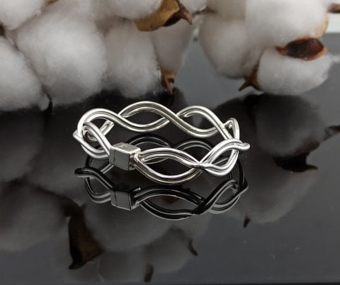 925 Ayar Adana Kalın Burma Çocuk Bileziği