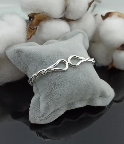 925 Ayar İlme Baş Burma Çocuk Bileziği