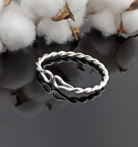 925 Ayar İlme Baş Burma Çocuk Bileziği