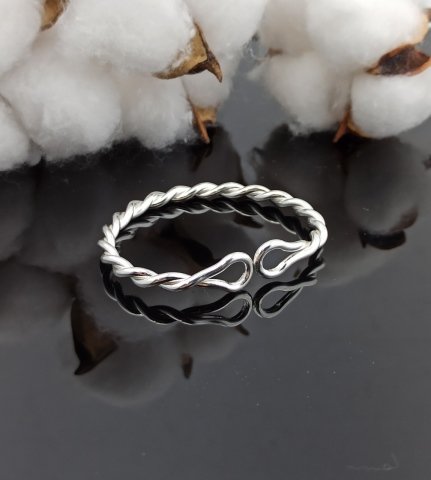 925 Ayar İlme Baş Burma Çocuk Bileziği