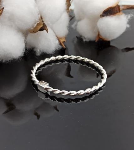 925 Ayar Adana İnce Burma Çocuk Bileziği