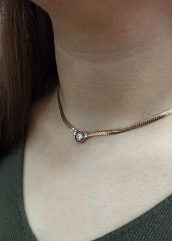 925 Ayar Zirkon Taşlı Gümüş Kolye