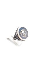 925 Ayar Çift Başlı Kartal Figürlü Erkek Gümüş Yüzük