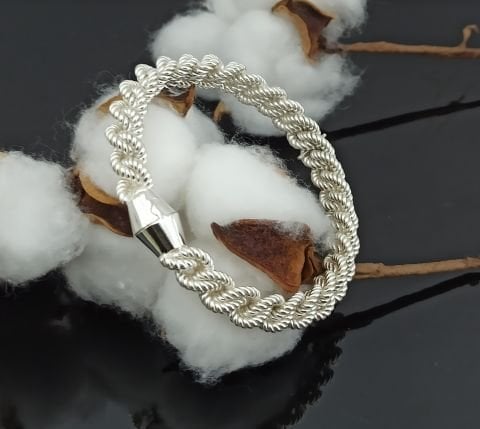 925 Ayar Gümüş Burma Bilezik