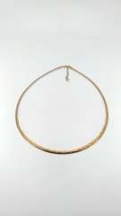 Adorno 925 Ayar Yeşil Altın Kaplama Çift Yönlü Gümüş Kolye