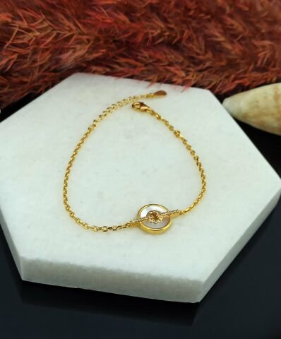 925 Ayar Sedefli Gümüş Bileklik