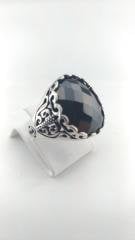 Oniks Taşlı Gümüş Erkek Yüzük