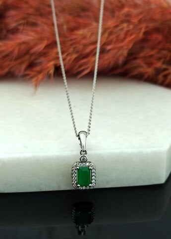 925 Ayar Zirkon Taşlı Üçlü Gümüş Set