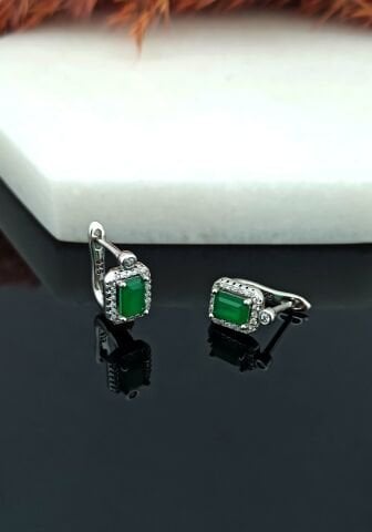 925 Ayar Zirkon Taşlı Üçlü Gümüş Set