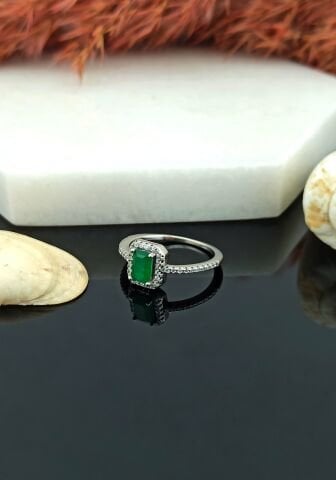 925 Ayar Zirkon Taşlı Üçlü Gümüş Set