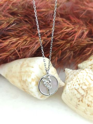 925 Ayar Zirkon Taşlı Gümüş Kolye