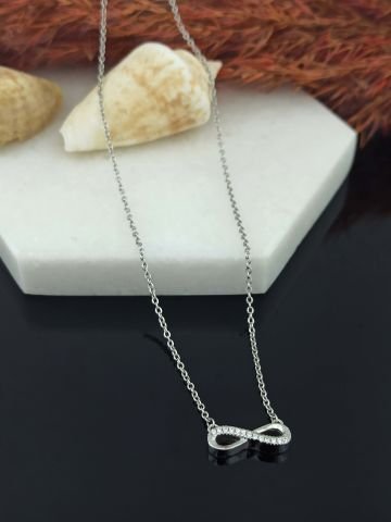 925 Ayar Zirkon Taşlı Gümüş Kolye