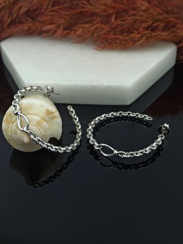 925 Ayar Halka Gümüş Küpe