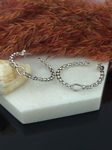 925 Ayar Halka Gümüş Küpe