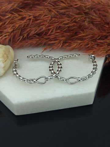 925 Ayar Halka Gümüş Küpe