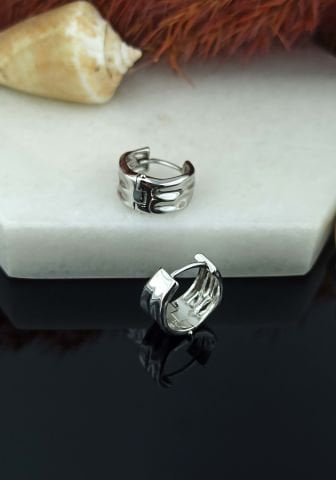 925 Ayar Halka Gümüş Küpe