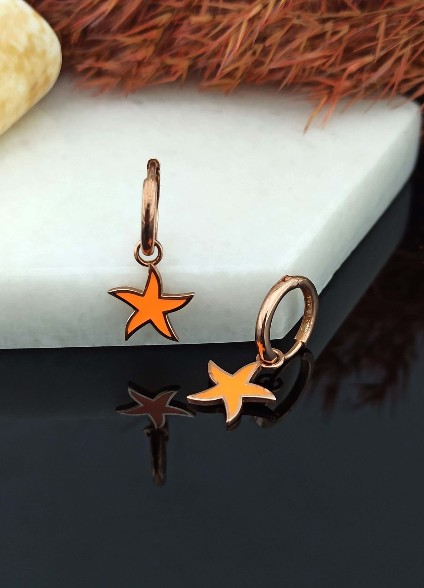 925 Ayar Mineli Gümüş Küpe